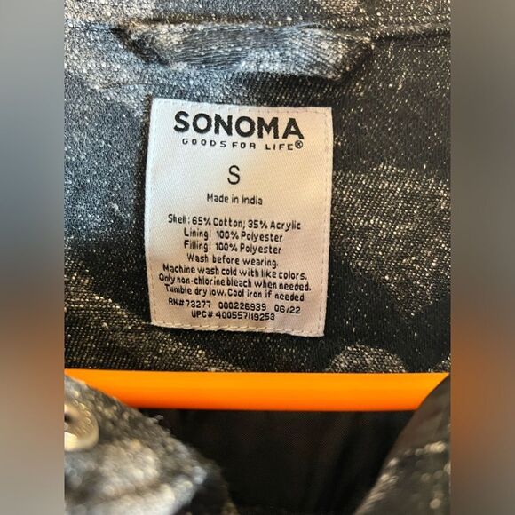 Camo Utility/Barn Jacket NWT quilted inside by Sonoma Retails $100 - Picture 12 of 13